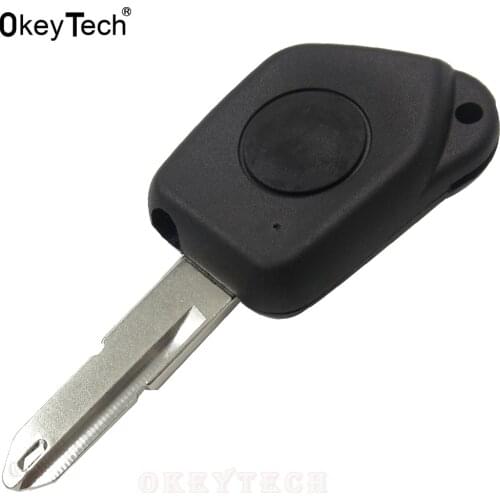 OkeyTech 1 Button Key Remote Car Case Shell Fob For Peugeot 106 205 206 306 405 406 Good Quality Replacement Auto Key Cover Fob