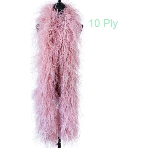 Wholesale 50Cm Dyed Fluffy Natural Ostrich Feathers Boas Decoration Accessories For Carnival Wedding Clothes Plumes Boas Crafts