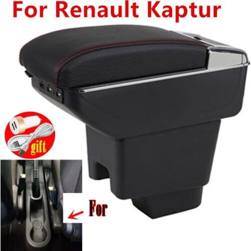 For Renault Kaptur Armrest KAPTUR Retrofit parts dedicated Car Armrest box Center Storage box car accessories Interior with USB