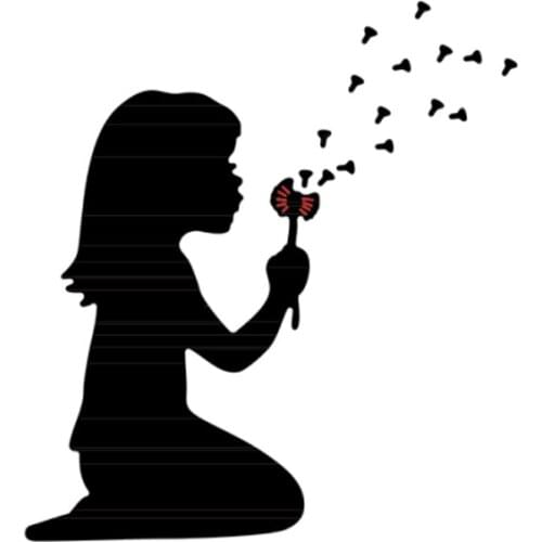 Cutting Dies Little Girl Glowing A Dandelion For DIY Scrapbooking Embossing Album Paper Cards Dies 2021 New