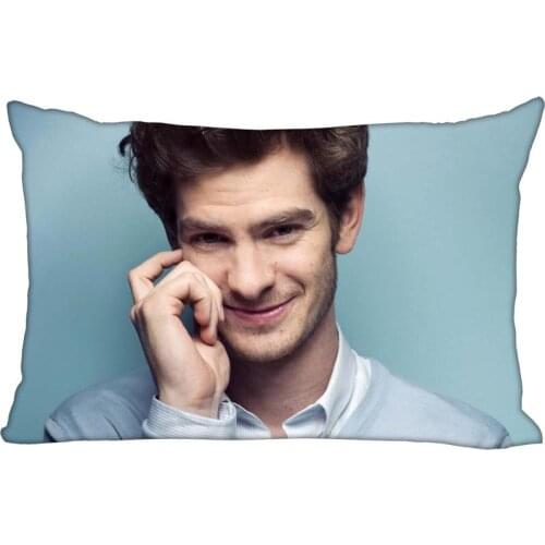Hot Sale Andrew-Garfield Rectangle Pillowcase Custom Home textile Zipper Pillowcase Pillow Cover Size 45*35cm (one side) Print