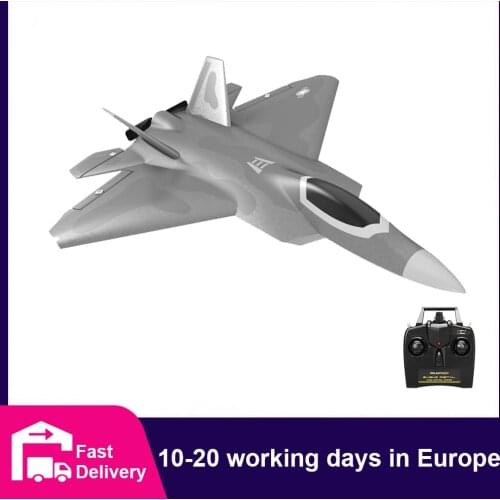 Volantex 761-7 RC Airplane 2.4GHz 4Channel Gyro F22 Raptor RC Plane Glider EPP Trainer Warbird Fixed Wing RTF One Key Aerobaticr