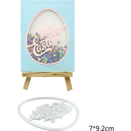 Happy Easter Metal Cutting Dies Stencil for DIY Scrapbooking Album Embossing Paper Cards Deco Crafts Die Cuts