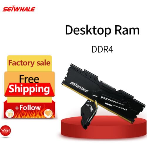 SEIWHALE Desktop Memoria Ram Ddr4 Ram 16Gb 8Gb 4Gb 32Gb 2133Mhz 2400Mhz 2666Mhz Dimm Computer Memory New Dimm With Heat Sink