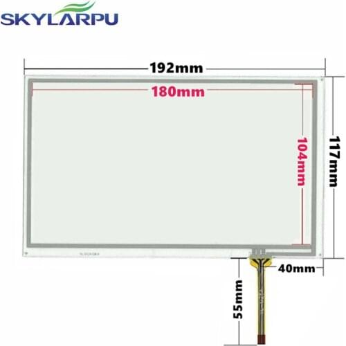 Skylarpu 8-inch external screen touch screen car navigation GPS Car DVD 192mm*117mm tablet computer touch screen