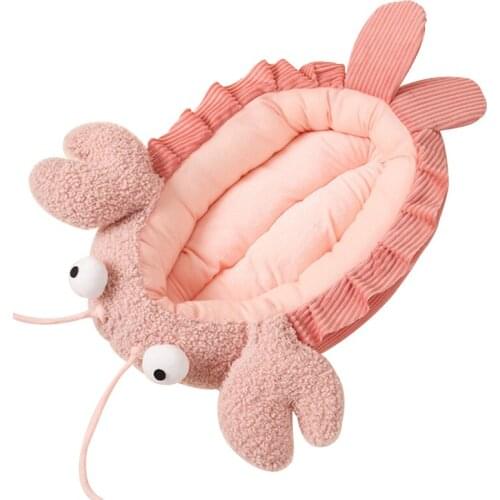 Pet Supplies Cartoon Lobster Appearance Cat Litter All Seasons Soft and Comfortable Dog Bed Suitable for Small and Medium Pets