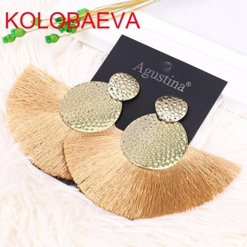 Explosion tassel earrings women Net red vintage punk boho drop designer korean jewelry gold fashion statement 2020earrings cc