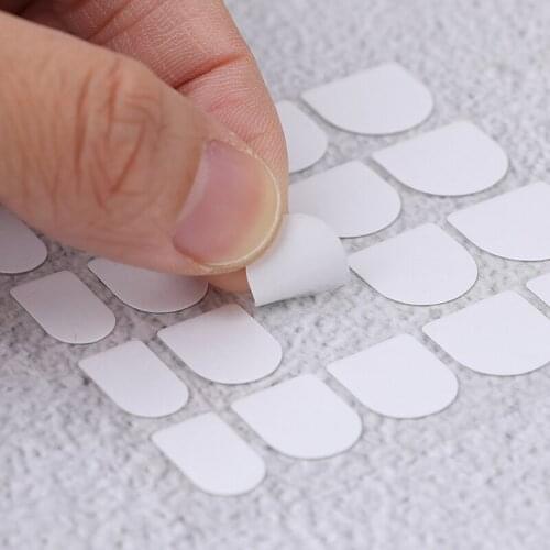10 Sheets/lot Ultra Thin Nail Patch Sided Tape False Nail Tips Double Faced Adhesive Stickers Do Not Hurt Nails High Adhesion