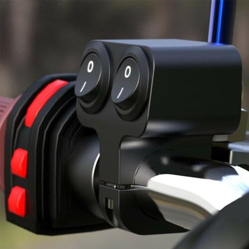 12V Motorcycle ATV Bike Handlebar Headlight Fog Light Horn Dual Buttons Switch Motorcycle Dual Control Switch