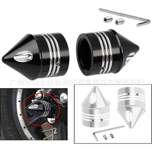 Black silver CNC motorcycle accessories for halrey XL883 1200 XG500 750 motor falling protection chopper moto wheel crash pad