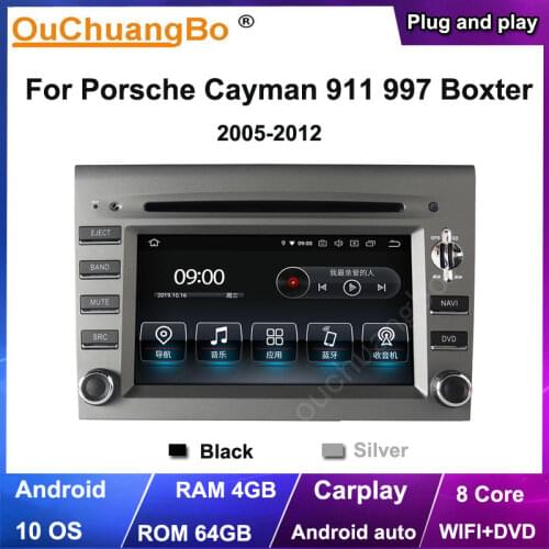 Ouchuangbo car audio stereo gps for BOXTER CAYMAN 911 997 support 8 core 4GB RAM 64GB ROM BT android 9.0 OS