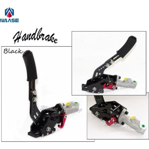 Black Universal Aluminium Auto Hydraulic Handbrake C-Style Vertical Adjustable Drift Rally Racing E-Brake Lever