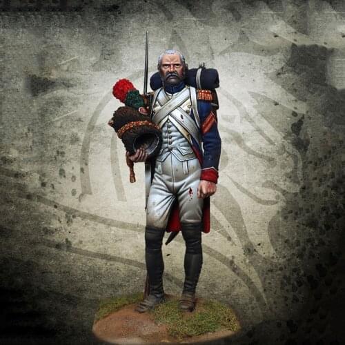 Resin Figure 1/24 ancient officer stand Model Unassambled Unpainted Figure Building Kit
