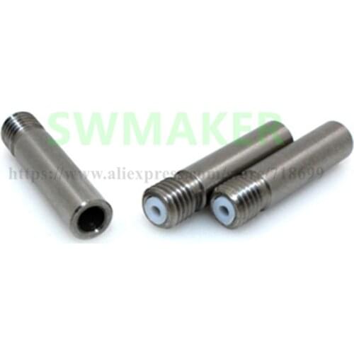 CTC MK10 stainless steel throat +PTFE tube thermal barrel for 3D printer 1.75mm filament