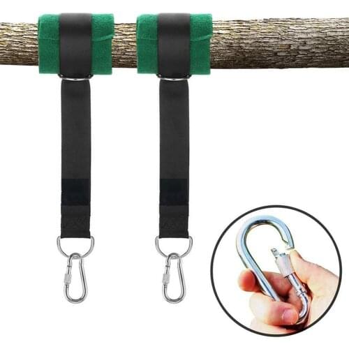 550kg Load Capacity Swing Hammock Carabiner Tree Hanging Kit with Straps Hooks for Outdoor Playing Sport Ornaments