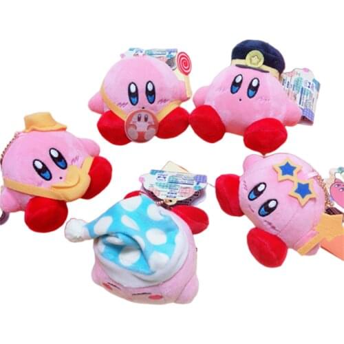 Kawaii Lovely Kirby Star 8Cm Stuffed Doll Girls Decoration Plushie Keychain Cute Mini Peluche Kirby Plush Pendant Gift Kids Toys