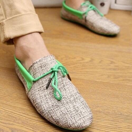 Linen Canvas Shoe Men Sneakers Light-weight Comfortable Summer Hemp Shoes Men Outdoor Casual Shoe Man Loafers Alpargatas Hombre