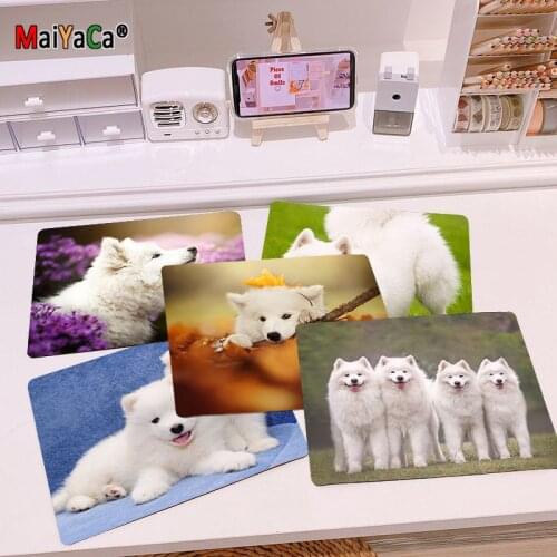 MaiYaCa Custom Skin Cute dog Samoyed Rubber Mouse Durable Desktop Mousepad Top Selling Wholesale Gaming Pad mouse