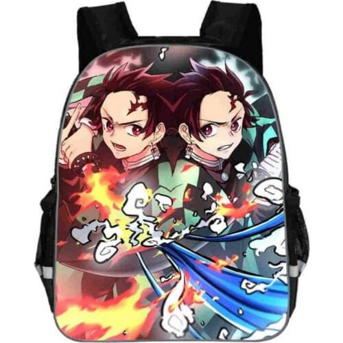 Demon Slayer Kimetsu No Yaiba Small Backpack For Boys Kids Toddler New Cute Kindergarten Children Anime Print School Bag Girls