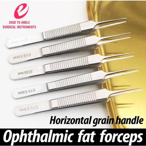 Medical tweezers ophthalmic microtweezers platform with tooth fat tweezers for double eyelid surgery tools