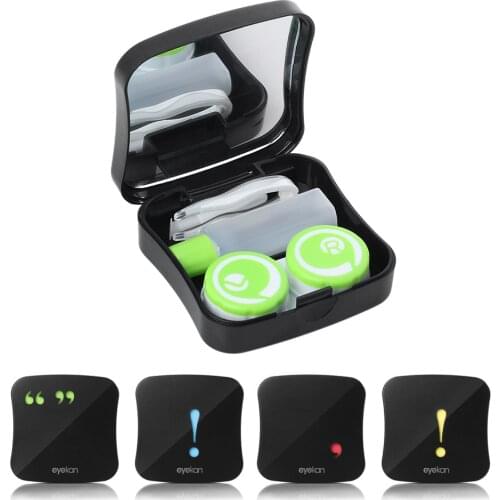 Hot Sale ABS Plastic Contact Lens Case Mirror Glasses Case Plastic Lentes de Contacto Eye lashes Container Lens Case
