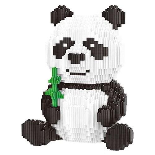 Panda Diamond Mini Building Blocks DIY Figures Panda Brick Creative Toys for Children Stacking Blocks