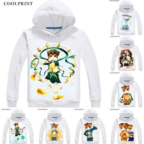 Coolprint Endou Mamoru Mens Hoodies Mark Evans Inazuma Eleven GO Men Sweatshirt Streetwear Anime Hoodie Printed Long Hooded
