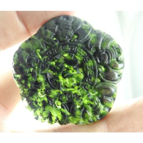 Natural stone Quartz crystal Chinese hand-carved statue of blessing amulet pendant for diy jewelry making Necklace Accessories