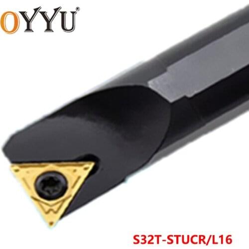 OYYU STUCR S32T-STUCR16 Carbide Inserts for Holder Lathe Cutter CNC Shank Turning Tool S32T-STUCL16 Boring Bar