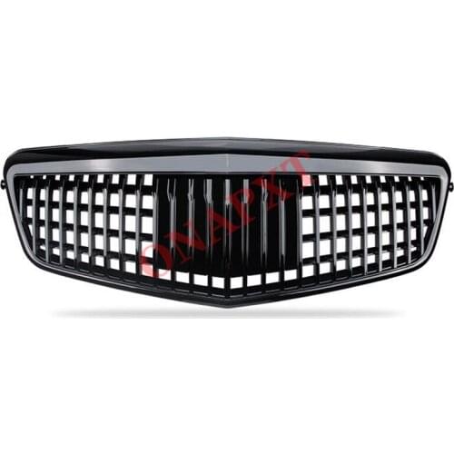 Plastic Front Bumper Grill Mesh Racing Middle Grill Center To Maybach Vertical Bar 2009-2013 For Mercedes-Benz E-Class W212