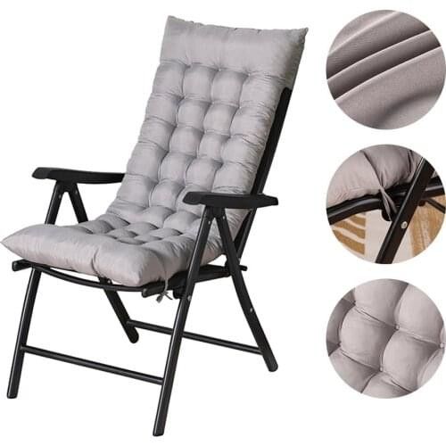 Seat Cushion Anti-slip Rocking Chair Mat Recliner Chair Cushion Garden Chair Cushion Long Cushion With Chair Headgear Cover