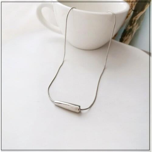 LANIWOO Simple Alloy Clavicle Necklaces 2021 New Fashion Jewelry Elegant For Women Wholesale Accessory