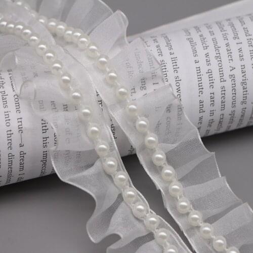 10Yard Handmade Beaded mesh Lace DIY Wedding Clothes Stage Performance Dress Curtain Fringe Lace Trim Headwear Decorative