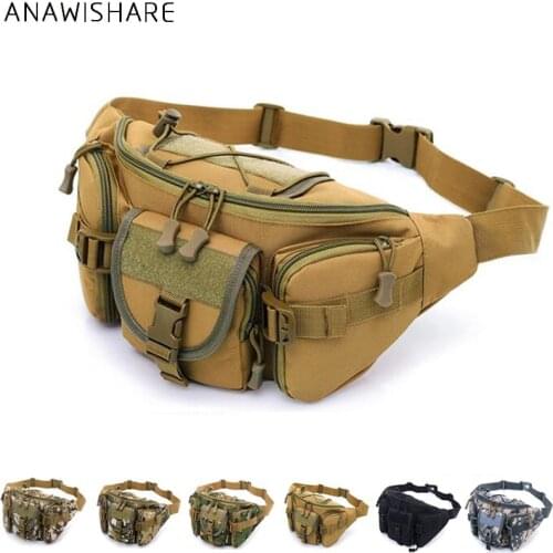 ANAWISHARE Men Waist Bags Waterproof Fanny Pack Mens Belt Bag Chest Pack Bum Bag Male Portable Belt Pouch Shoulder Bags