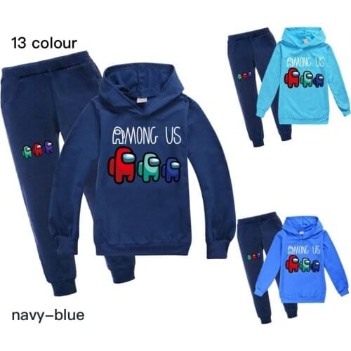 New Among Us Boys Hoodie Kids Clothes Funny Game Among Us Hoodies for Teen Girls Baby Boys Sweatshirt Children Costume Pants 2pc