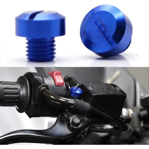 10MM Motorcycle Universal CNC Aluminum Mirrors Hole Screws Plug Cap For Yamaha MT09 Kawasaki Honda For 390 Suzuki Modified