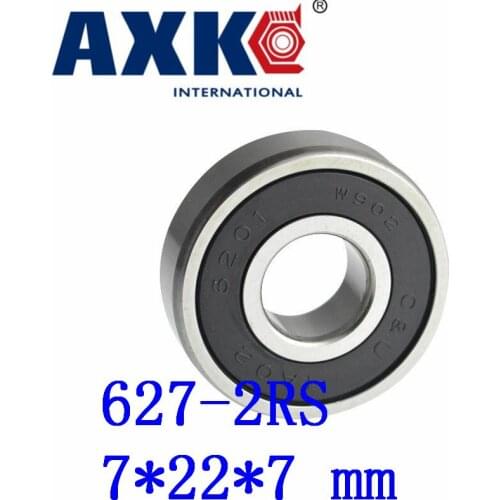 2019 New Thrust Bearing Rodamientos 50pcs Free Shipping Double Rubber Sealing Cover Deep Groove Ball Bearing 627-2rs 7*22*7 Mm