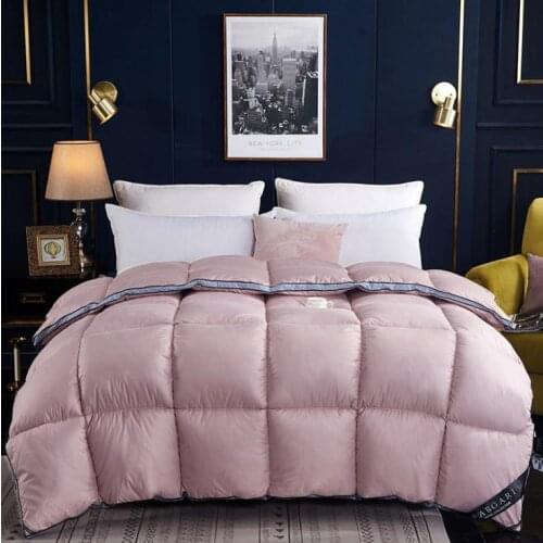 High quality Multicolor Goose/Duck Down Quilt Duvet King Queen Twin size Luxury quilt Soft Winter Blanket Comforter Filler 2-5kg