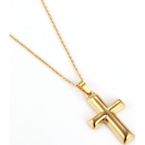 OUFEI Cross Necklace Woman Accesories Stainless Steel Jewelry For Woman 2020 Fashion Jewellery Chain Chocker Necklaces Women