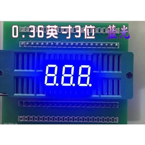 0.36 inch 3-bit highlight blue/emerald green digital tube disk backup for alkaline toddlers