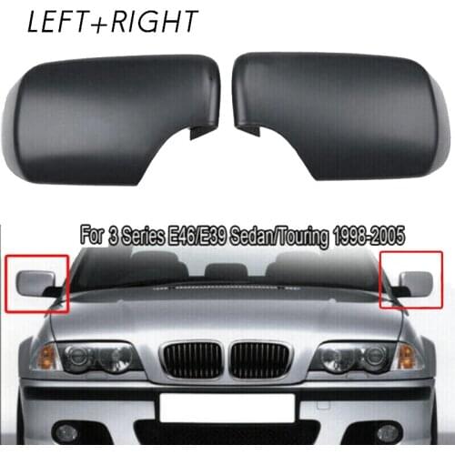 1 Pair for -BMW E46 E39 1998-2005 Left+Right Side Rear View Mirror Cover Cap 51168238375 51168238376