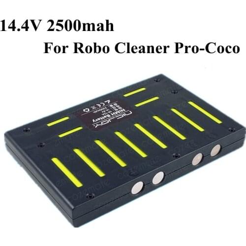 1pc 14.4v 2500mah Ni-mh 14.4v Nimh Rechargeable Battery for Robo Cleaner Pro-coco 680T Smart Sweeping Robot Battery Pack