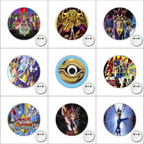 1pcs anime Yu-Gi-Oh! Cosplay Badge Cartoon Pins Brooch for Clothes Accessories Backpacks bags Button Badges
