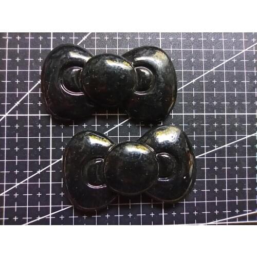 1pcs/lot new resin simulation black bowknot 58mm Scrapbook Embellishment DIY Phone Decoration