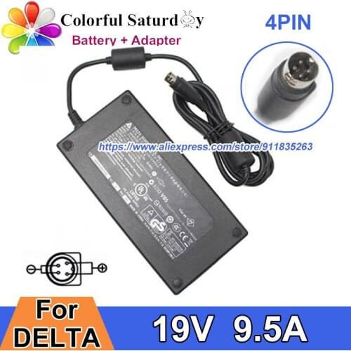 ADP-180HB B DELTA Laptop Adapter Charger 19V 9.5A 180W ADP-180HBB Power Supply For MSI WIND TOP AE2280 Notebook Adapter 4PIN
