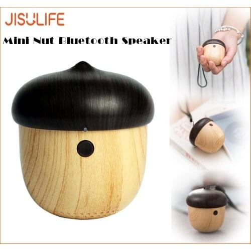 JISULIFE Mini Nut Bluetooth Speaker Mini Wireless Portable Speakers Loudspeaker For Gift Car Outdoor Home