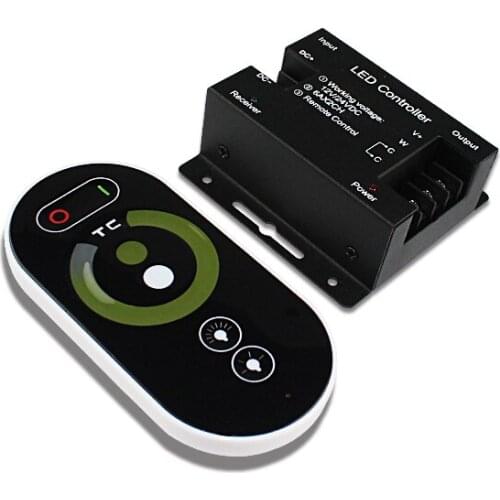 Color Temperature 2700K-6500K DC12V-24V 6A 3CH Touch Remote RF Wireless Rf Touch Remote CCT Double Color Controller