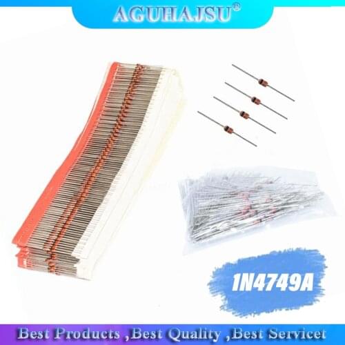 100pcs 1W diode DO-35 1N4749A 24V 1N4748A 22V 1N4747A 20V 1N4746A 18V 1N4745A 16V 1N4744A 15V 1N4743A 13V
