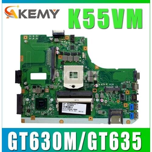For ASUS K55VM K55VJ K55V R500V REV.2.0/2.1/2.2/2.3 GT630M/GT635/2G laptop motherboard tested 100% work original mainboard