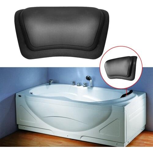 Home Bath Pillow Message Pillow Bathtub Spa Headrest PU Pillow Soft Waterproof Bath Pillows with Suction Cups Bathroom Supplies